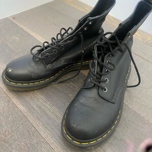 Dr. Martens Black Boots with original stitching